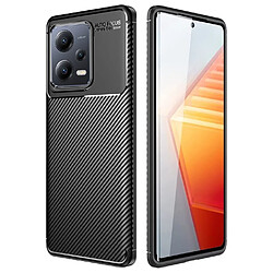 Xeptio Coque protection brossée noire pour Xiaomi Redmi Note 12 5G / Poco X5 5G souple Antichoc