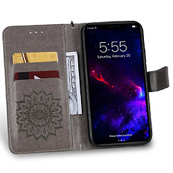 Acheter Wewoo Coque Étui en cuir PU avec empreinte horizontale à motif de tournesol pour iPhone 11 support et fentes cartes portefeuille et lanière