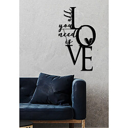 EPIKASA Décoration Murale en Métal All you need is Love