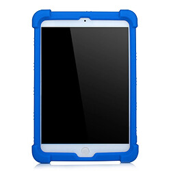 Coque en silicone Souple avec béquille bleu pour votre Apple iPad Mini 3/iPad Mini 2/iPad Mini