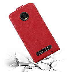 Acheter Cadorabo Coque Motorola MOTO Z2 PLAY / Z2 FORCE Etui en Rouge