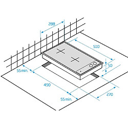 Acheter Table domino induction 30cm 3600w noir - hdmi32400dt - BEKO