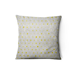 Homemania Housse de coussin enfant Pois - L. 43 x l. 43 cm - Jaune