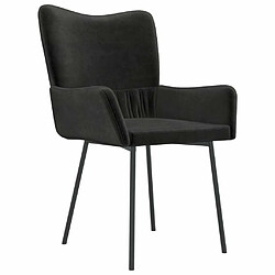 Acheter Maison Chic Lot de 2 Chaises à manger | Chaise de salle à manger cuisine Noir Velours -GKD75733