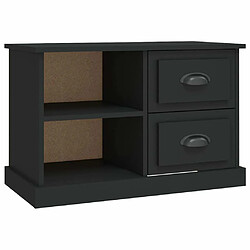 Maison Chic Meuble TV scandinave - Banc TV pour salon noir 73x35,5x47,5 cm bois d'ingénierie -MN69173