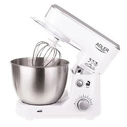 Robot Pâtissier Boulangerie Cuisine Ménager Multifonction Bol 4L, 1000, Blanc, Adler, AD4216 pas cher