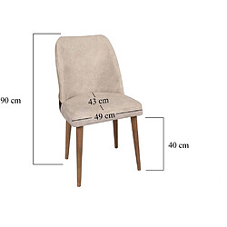 Acheter Hanah Home Chaises en velours et métal Nova (Lot de 4).