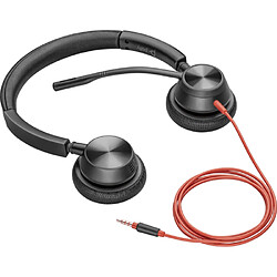 Avis Plantronics Blackwire 3320 Micro Casque Filaire Intra-Auriculaire USB-C Serre Tête Léger et Confortable Annulation de Bruit Micro Perche 32Ohms Noir