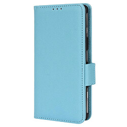 Etui en PU texture litchi, fermoir aimanté avec support bleu clair pour votre Xiaomi Poco F3 GT/Redmi K40 Gaming