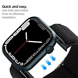 Spigen Sgp Spigen Lite Fit Bracelet Compatible avec Apple Watch Serie 7 45mm, 6/SE/5/4 44mm, 3/2/1 42mm - Noir pas cher