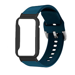 Bracelet en silicone pour votre Xiaomi Mi Band 7 Pro - Bleu nuit/noir