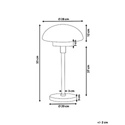 Avis Beliani Lampe à poser MINIJA Métal Noir