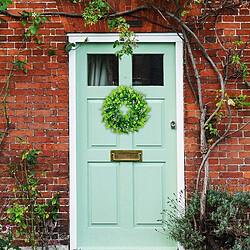 11.8 "naturel Faux Buis Guirlande Couronnes Porte d'entrée, artificielle Suspendus Couronne pour La Maison de Partie Intérieure En Plein Air Fenêtre