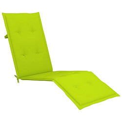 Helloshop26 Transat chaise longue bain de soleil lit de jardin terrasse meuble d'extérieur avec repose-pied et coussin acacia solide 02_0012581 pas cher