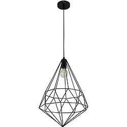 ICONIK INTERIOR Lampe suspendue de style rétro Noir