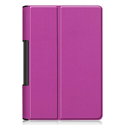 Avis Etui en PU avec support violet pour votre Lenovo Yoga Smart Tab 10.1/Tab 5 YT-X705