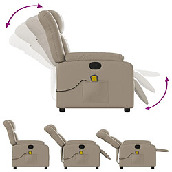 Acheter vidaXL Fauteuil de massage inclinable Cappuccino Similicuir