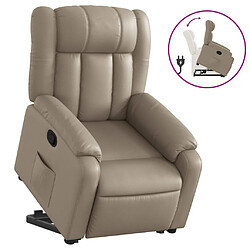 Maison Chic Fauteuil Relax pour salon, Fauteuil inclinable Cappuccino Similicuir -GKD24985