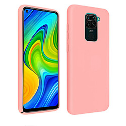 Coque Silicone Couleur Rose + 2 Verres Trempes Pour Xiaomi Redmi Note 9 Little Boutik®