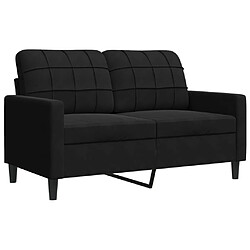 Avis vidaXL Ensemble de canapés 2 pcs avec coussins Noir Velours