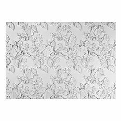 Paris Prix Papier Peint White Ornament : Roses 105 x 150 cm