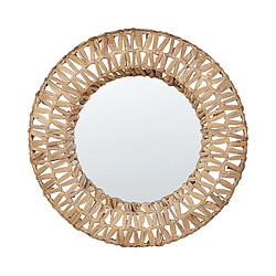 Beliani Miroir SABAOI 58 cm Naturel