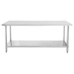 Table de travail inox 600 avec étagère 800 mm - Casselin