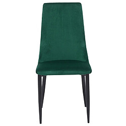 Acheter Beliani Chaise de salle à manger CLAYTON Set de 2 Velours Vert émeraude