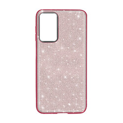 Avizar Coque Samsung Galaxy A03S Paillette Amovible Silicone Semi-rigide Rose