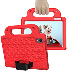 Coque en TPU avec béquille et bandoulière rouge pour votre iPad mini (2021)