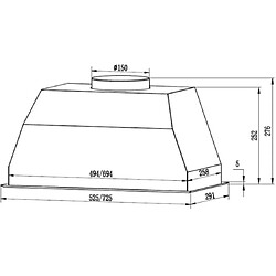 Avis Faber Groupe filtrant TB0252 72 cm , 460 m3/h, 3 vitesses