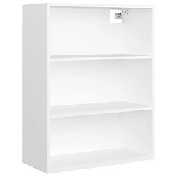 Maison Chic Armoire murale suspendue,Meuble de Rangement pour salon,cuisine Blanc 69,5x32,5x90 cm -MN40122