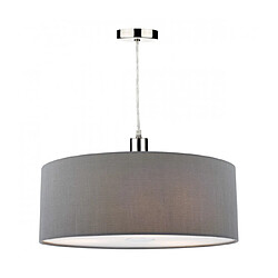 Luminaire Center Suspension Ronda Gris 1 ampoule 22cm