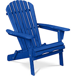 ICONIK INTERIOR Chaise de jardin Adirondack - Bois Bleu