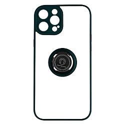 Avizar Coque pour iPhone 14 Pro Max Bi-matière Bague Métallique Support Vidéo vert