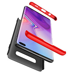 Avis Wewoo Coque Rigide Étui pour PC à couverture intégrale à trois étages Galaxy S10 + noir rouge