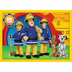 Trefl- Hilfreicher Feuerwehrmann, Fireman Sam Von 12 BIS 24 Teilen, 4 Sets, für Kinder AB 3 Jahren Puzzle, 34373, Multicolore