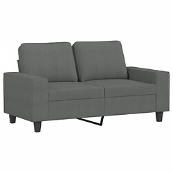 Avis Maison Chic Ensemble de canapés 3 pcs, Canapé droit Sofa pour Salon gris foncé tissu -GKD994650