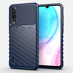 Wewoo Coque Souple Pour Xiaomi Mi A3 Étui TPU antichoc Thunderbolt bleu foncé