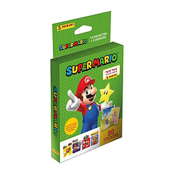 Carte à collectionner Panini Super Mario Blister avec 13 pochettes et 1 offerte