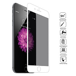 Wewoo Film de verre trempé de anti-reflets 9H 6D pour iPhone 6 Plus / 6s Plus Blanc