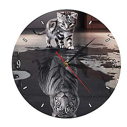 Universal Animation 3d acrylique maison mur art deco horloge