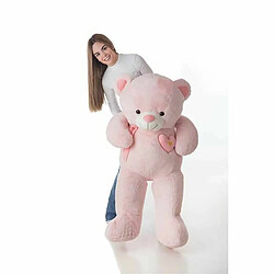 BigBuy Kids Jouet Peluche Valentin Rose Ours 140 cm