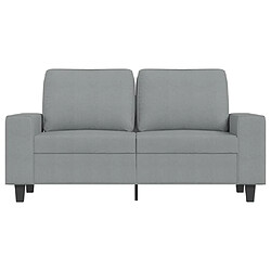 Avis Maison Chic Canapé à 2 places,Sofa de Salon,Canapé droit Gris clair 120 cm Tissu -GKD623277