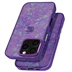 Avizar Coque pour iPhone 16 Pro Antichoc Souple Tutti Frutti Violet