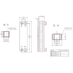 Acheter Helloshop26 Échangeur de chaleur thermique acier inoxydable 50 plaques max 210 kw eau solaire 16_0000839