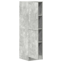 Acheter vidaXL Armoire de cuisine gris béton 38x41,5x131,5 cm bois ingénierie