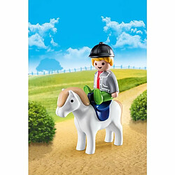 Playmobil® Playmobil 1.2.3 Garçon avec Poney 70410