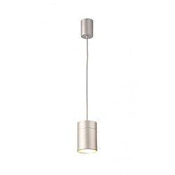 Luminaire Center Suspension design Fusion Argent 1 ampoule 40cm