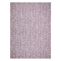 RUGSX Tapis COLOR 47373260 SISAL lignes, triangles, chevrons violet beige 200x290 cm